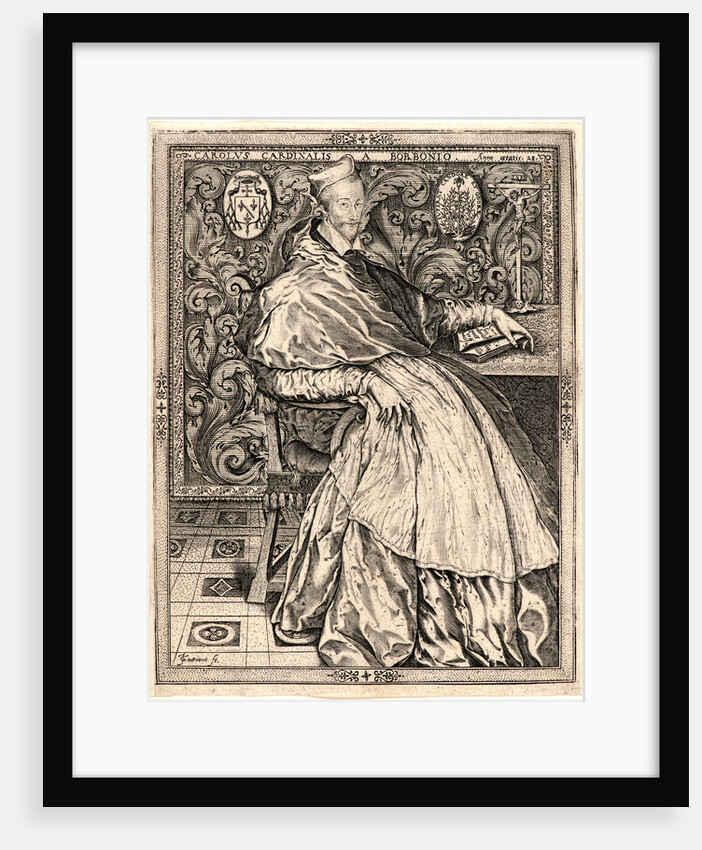 Cardinal Charles de Bourbon-Condé, 1551 by Jean de Gourmont the Younger