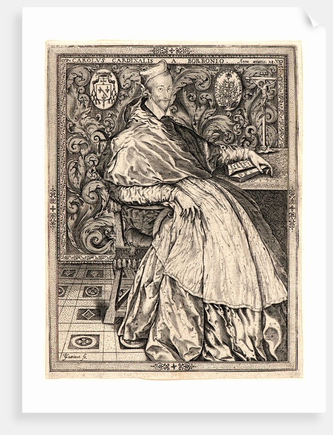 Cardinal Charles de Bourbon-Condé, 1551 by Jean de Gourmont the Younger