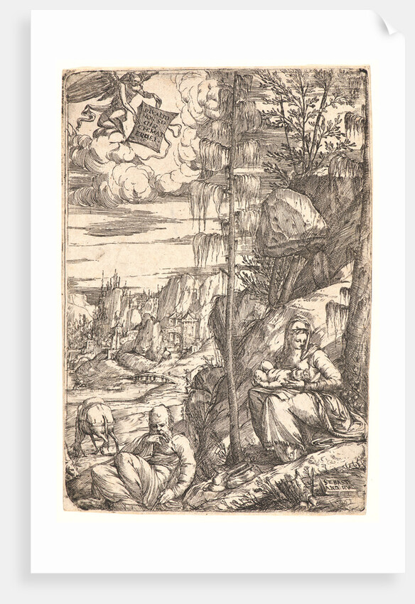 Rest on the Flight into Egypt, 16th century by Sebastiano de' Valentinis