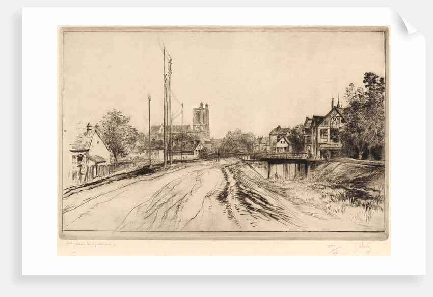 The Lock of the New Canal at Troyes (L'Ecluse du Nouveau Canal à Troyes), 1907 by Gustave Leheutre