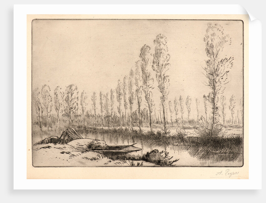 Près d'Amiens: Les Tourbières by Alphonse Legros