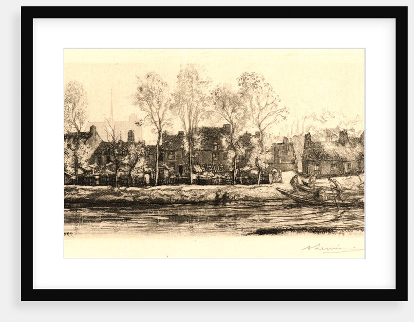 Bords de la Somme, Amiens, 1907 by Auguste Louis Lepère
