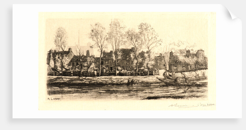 Bords de la Somme, Amiens, 1907 by Auguste Louis Lepère