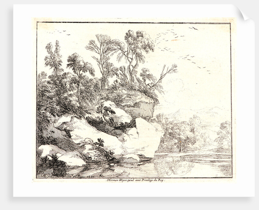 The Covered Rocks (Les Rochers Couverts), 1640 by Laurent de La Hyre