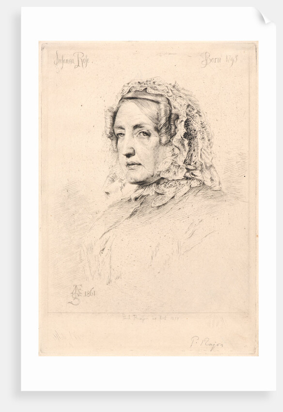 Madame Suzanne Rose, 1861 by Paul-Adolphe Rajon