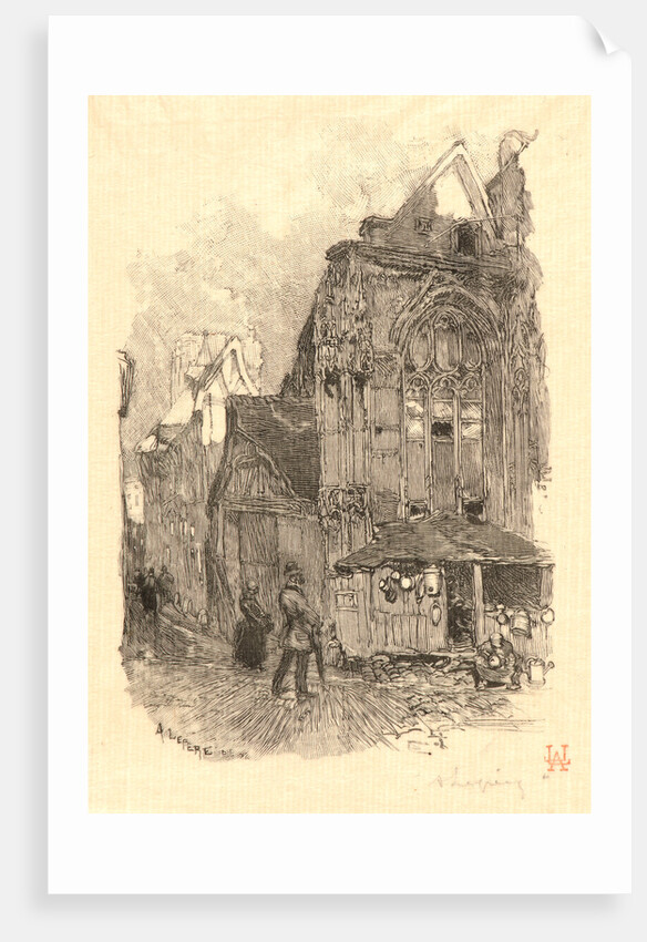 St.-Etienne-des-Tonneliers, Rouen, 1888 by Auguste Louis Lepère