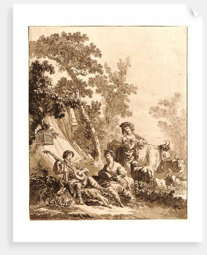 Rustic Recreation (La Récréation Champêtre), 1769 by Jean-Baptiste Le Prince
