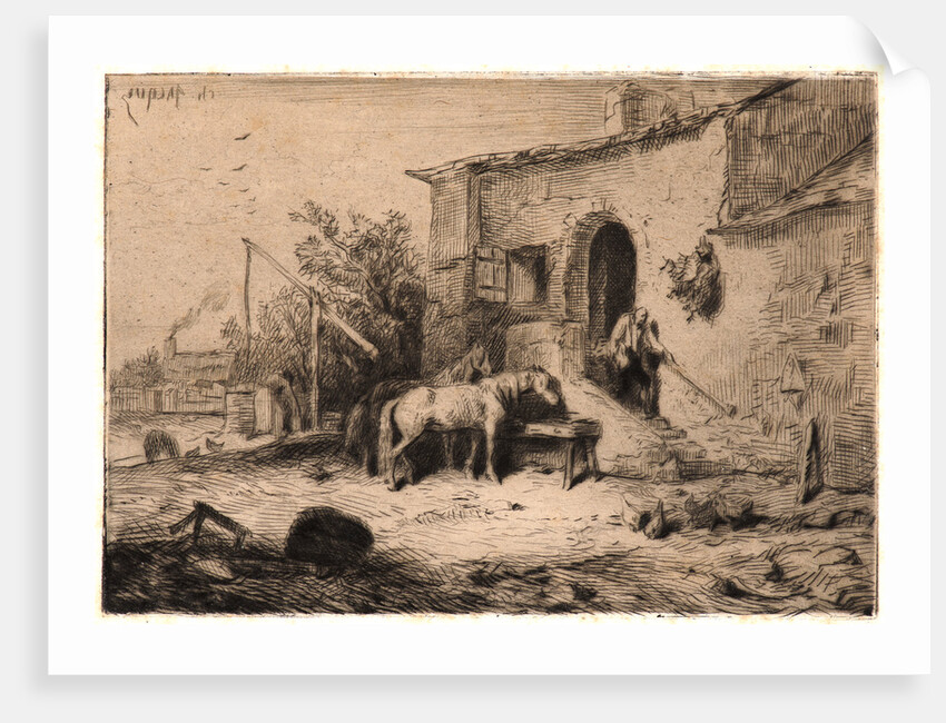 The Inn (Auberge), 1848 by Charles Émile Jacque
