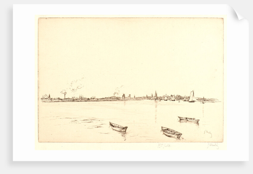 Le Matin au Lazaret, près La Rochelle, 1920 by Gustave Leheutre