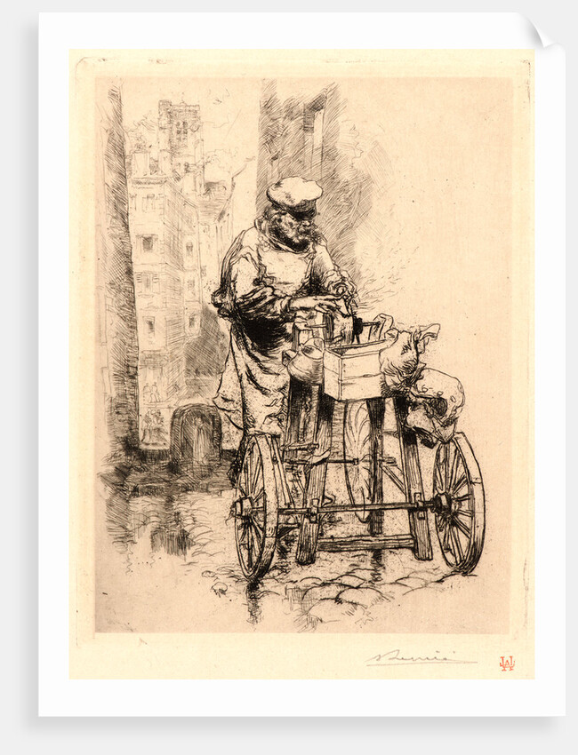The Knife Grinder (Le Rémouler), 1889 by Auguste Louis Lepère