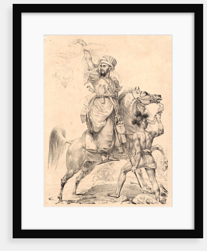 Chief of the Mamelucks on Horseback Calling for Help (Chef de Mamelucks a Cheval appelant du secours), 1817 by Antoine-Jean Gros