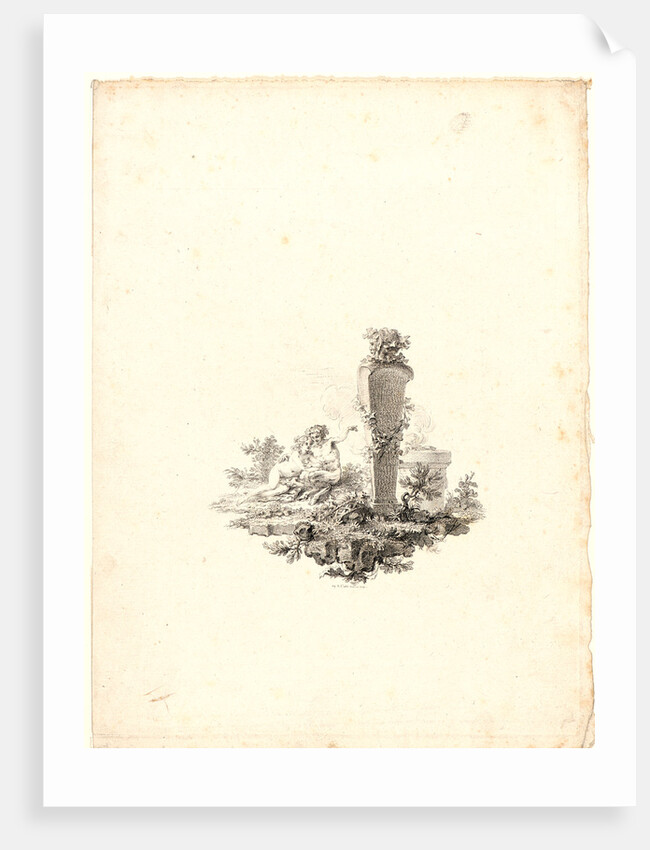 Tailpiece (Cul-de-lampe), 1780- 1784 by Augustin de Saint-Aubin