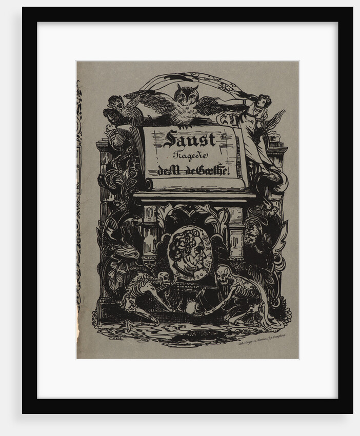 Faust: portfolio cover (front), 1828 by Eugène Delacroix