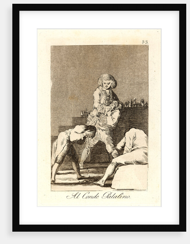 Al Conde Palatino. (To the Count Palatine or Count of the Palate), 1796-1797 by Francisco de Goya