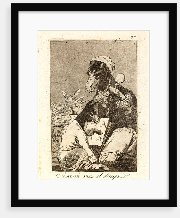 Si sabrá mas el discipulo? (Might not the pupil know more?), 1796-1797 by Francisco de Goya