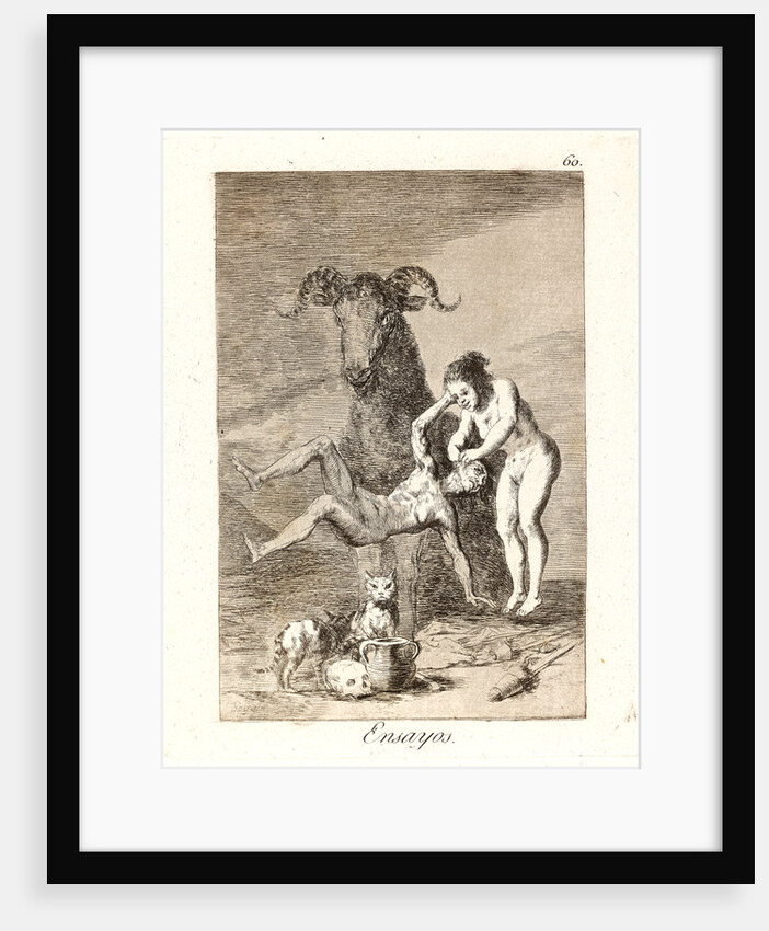 Ensayos. (Trials.), 1796-1797 by Francisco de Goya