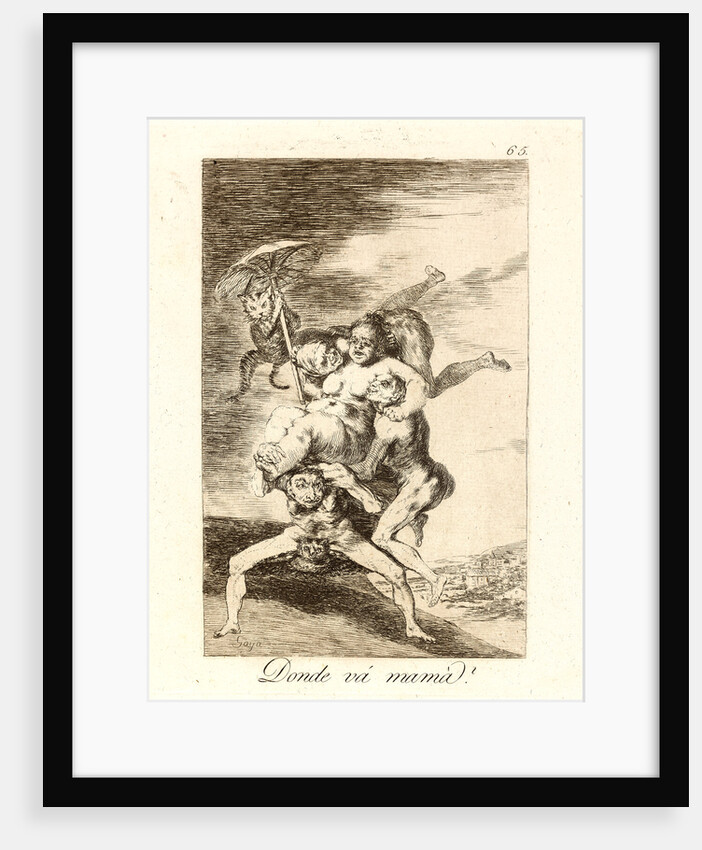 Donde vá mamá? (Where is mother going?), 1796-1797 by Francisco de Goya