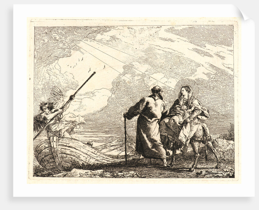 The Holy Family at the Bank of the River, 1750-1753 by Giovanni Domenico Tiepolo