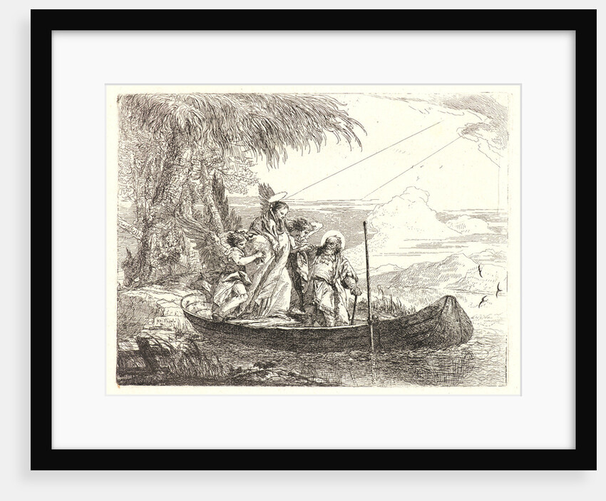 The Madonna, Child and Angels Entering the Boat, 1750-1753 by Giovanni Domenico Tiepolo