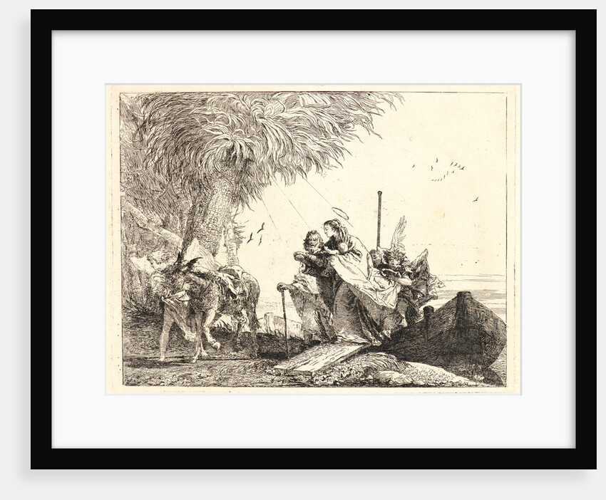 The Holy Family Disembarking, 1750-1753 by Giovanni Domenico Tiepolo