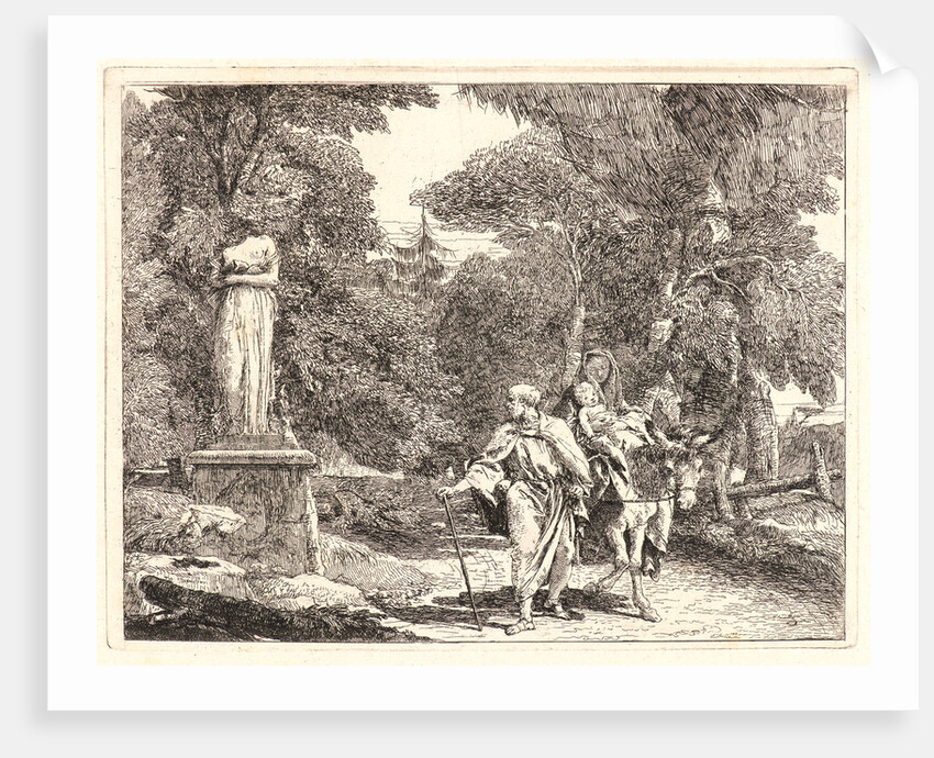 The Episode of the Falling Idol, 1750-1753 by Giovanni Domenico Tiepolo