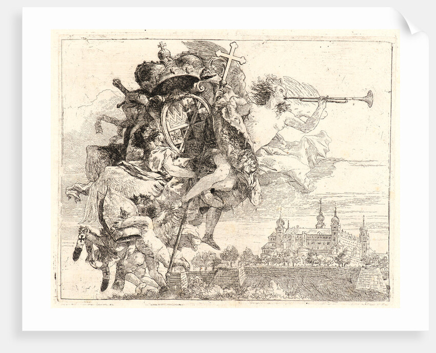 Arms of Carl Philipp von Greiffenflau, Prince-Bishop of Wurzburg, 1750-1753 by Giovanni Domenico Tiepolo