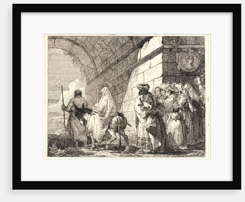 The Holy Family Passes under a City Arch, 1750-1753 by Giovanni Domenico Tiepolo