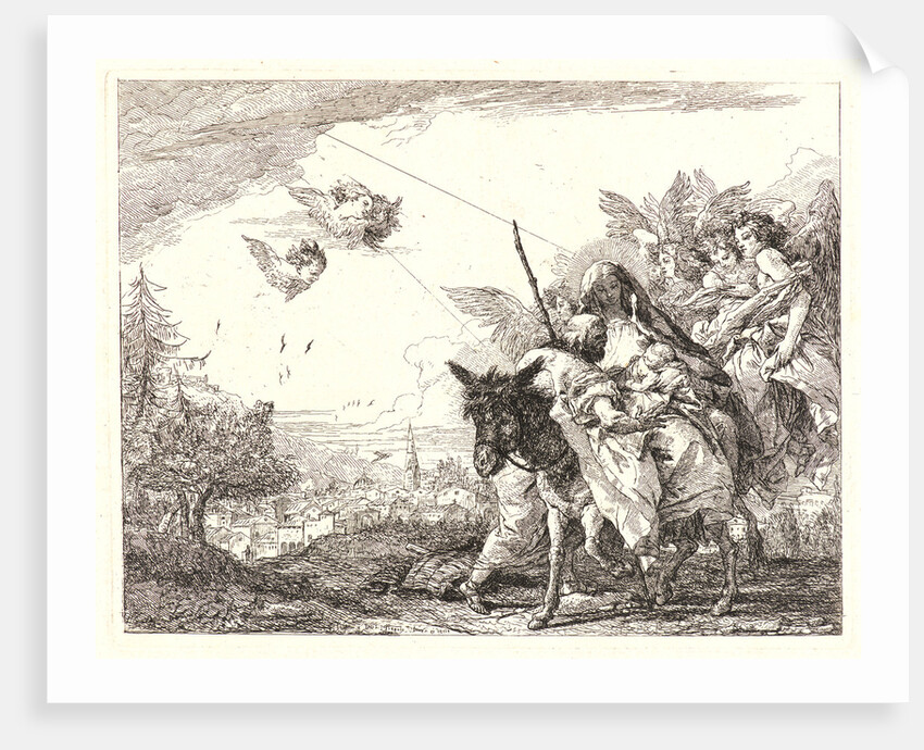 Joseph, Standing, Adores the Child, 1750-1753 by Giovanni Domenico Tiepolo