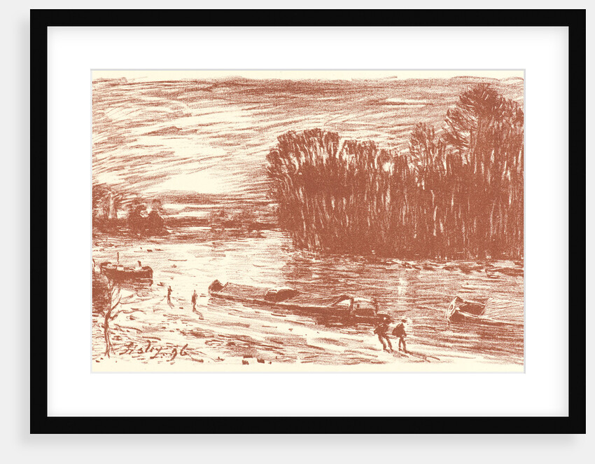 Banks of the Loing (Bords du Loing, près Saint-Mammès), 1896 by Alfred Sisley
