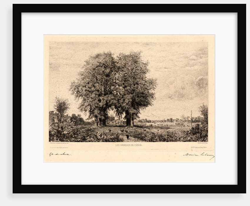 The Elms of Cenon (Les Ormeaux de Cénon), 19th century by Maxime Lalanne