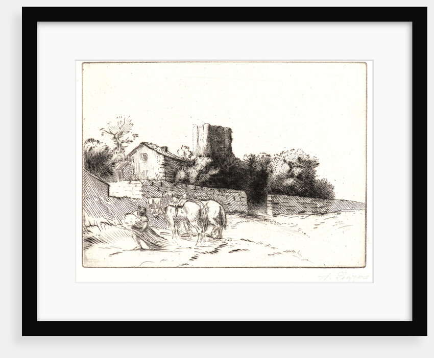 The Parsonage Wall (Mur de Presbytère) by Alphonse Legros