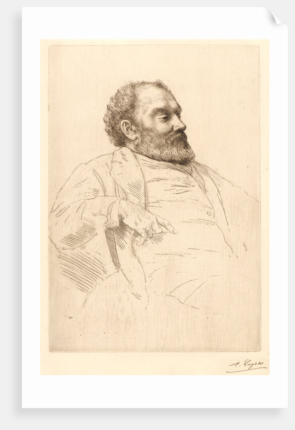 Portrait of Val Prinsep, R.A. by Alphonse Legros