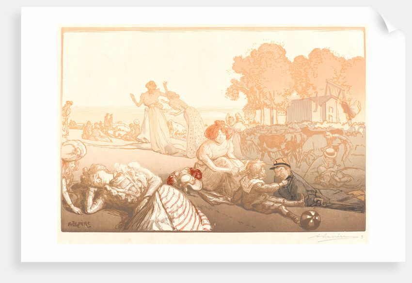 Bucolique Moderne, 1901 by Auguste Louis Lepère