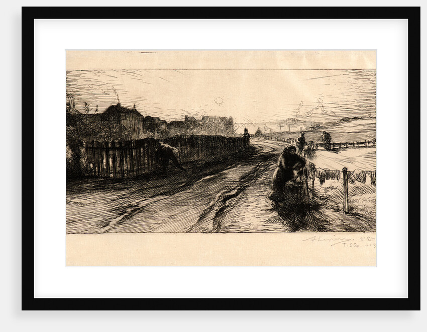 Aux Fortifications, Porte de Versailles, 1898 by Auguste Louis Lepère