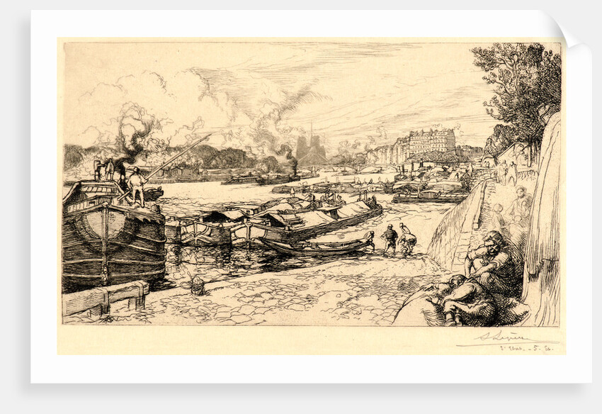 Les Bords de la Seine, by Auguste Louis Lepère