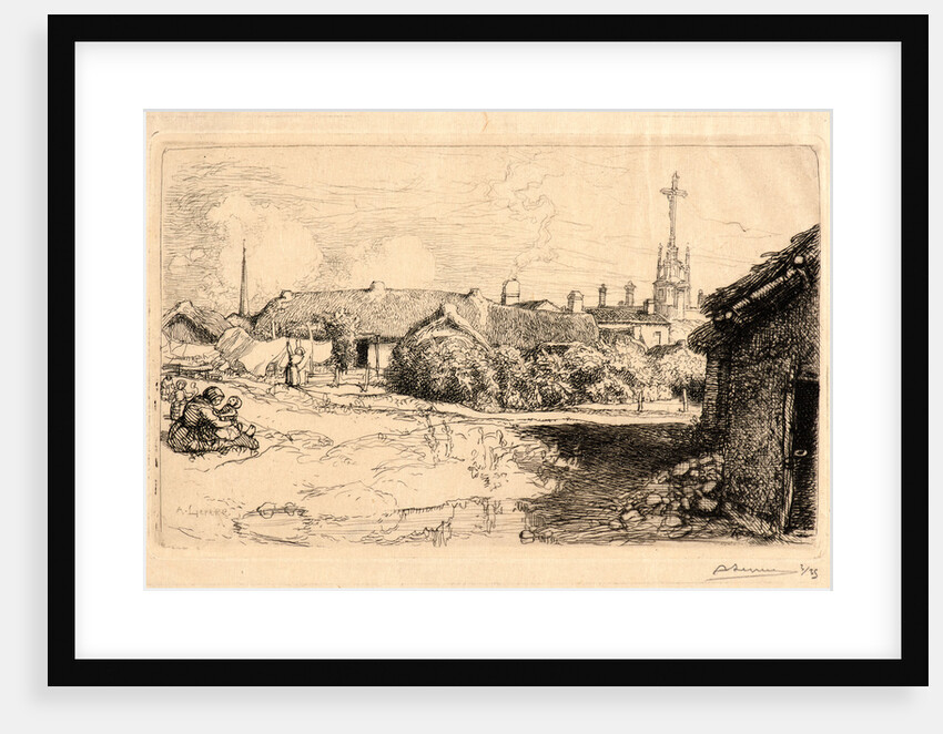 Le Calvaire, St. Jean de Monts, 1909 by Auguste Louis Lepère