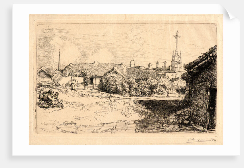 Le Calvaire, St. Jean de Monts, 1909 by Auguste Louis Lepère