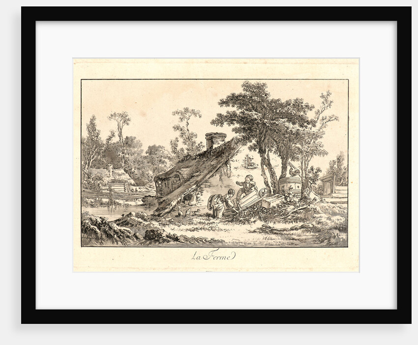 The Farm (La Ferme), 1771 by Jean-Baptiste Le Prince