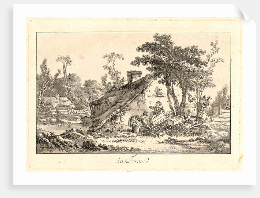 The Farm (La Ferme), 1771 by Jean-Baptiste Le Prince