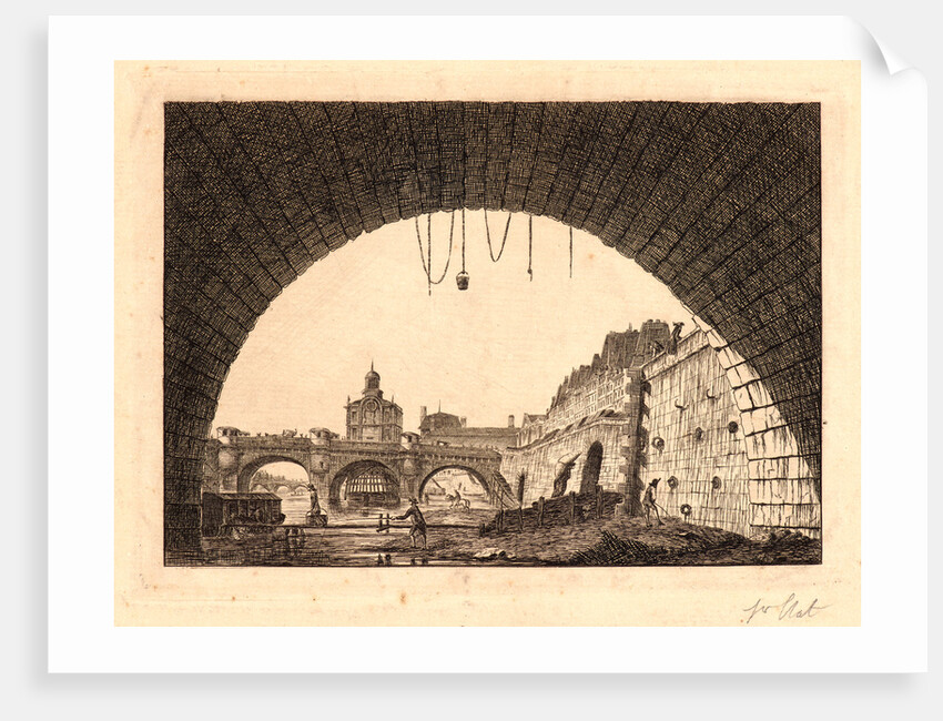 Le Pont Neuf, 1881 by Edmond Gosselin