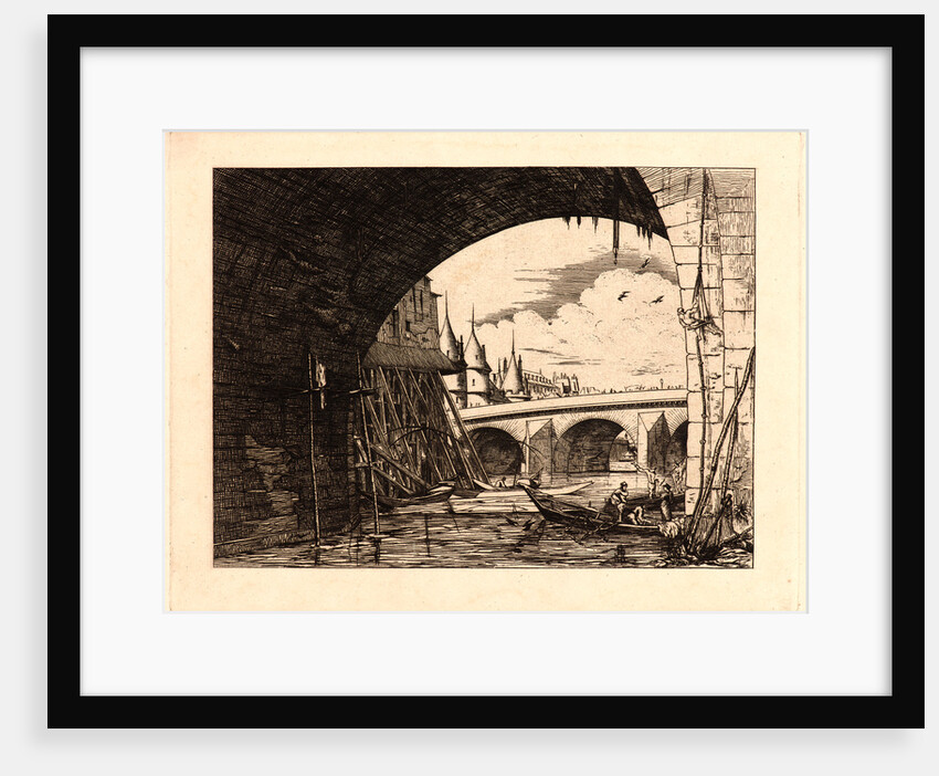 L'Arch du Pont, Notre Dame, 1881 by Edmond Gosselin