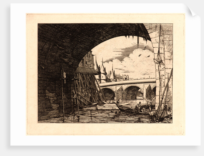 L'Arch du Pont, Notre Dame, 1881 by Edmond Gosselin