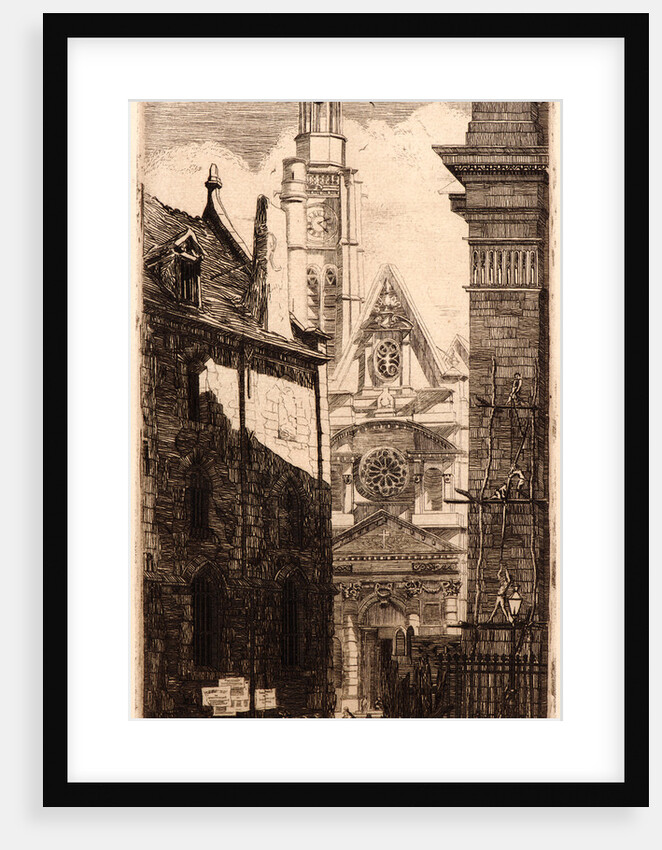 St. Etienne du Mont, 1881 by Edmond Gosselin
