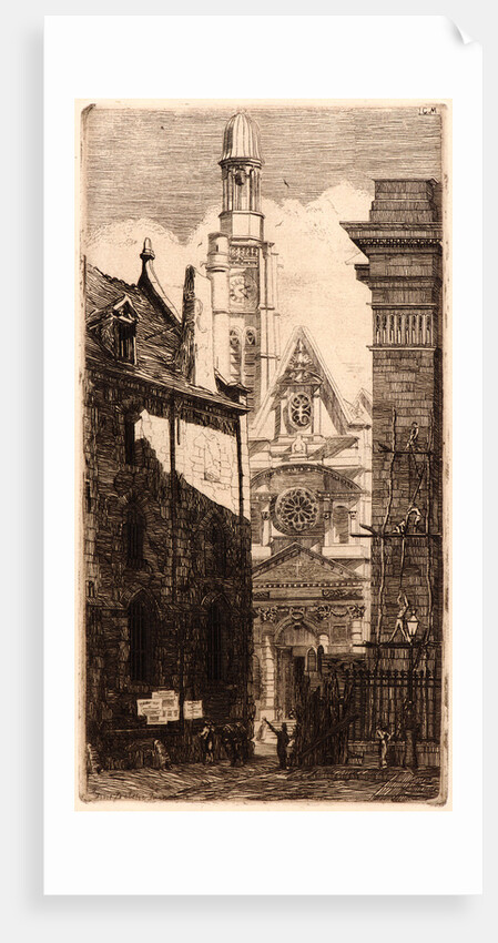 St. Etienne du Mont, 1881 by Edmond Gosselin