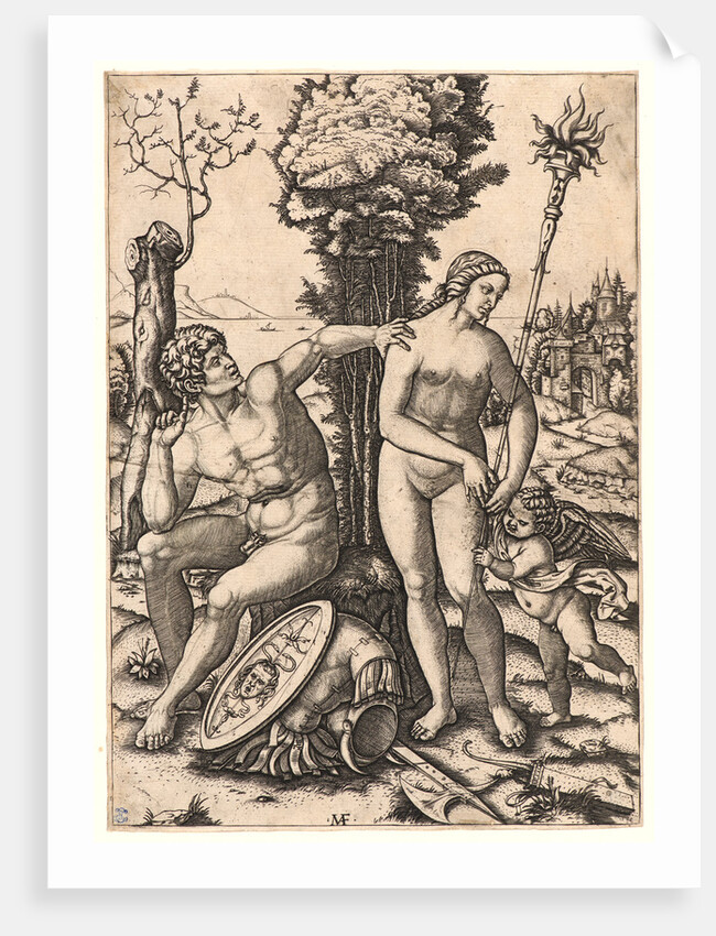 Mars, Venus, and Amor, 1508 by Marcantonio Raimondi