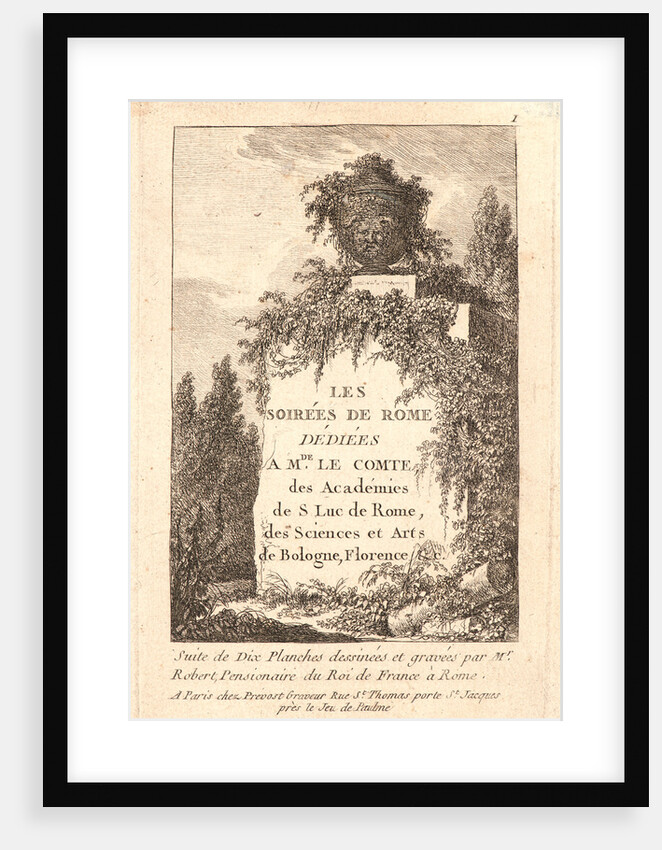 Title page, 1763-1764 by Hubert Robert