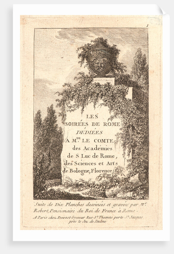 Title page, 1763-1764 by Hubert Robert