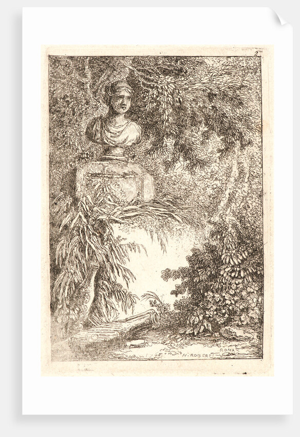 The Bust, 1763-1764 by Hubert Robert