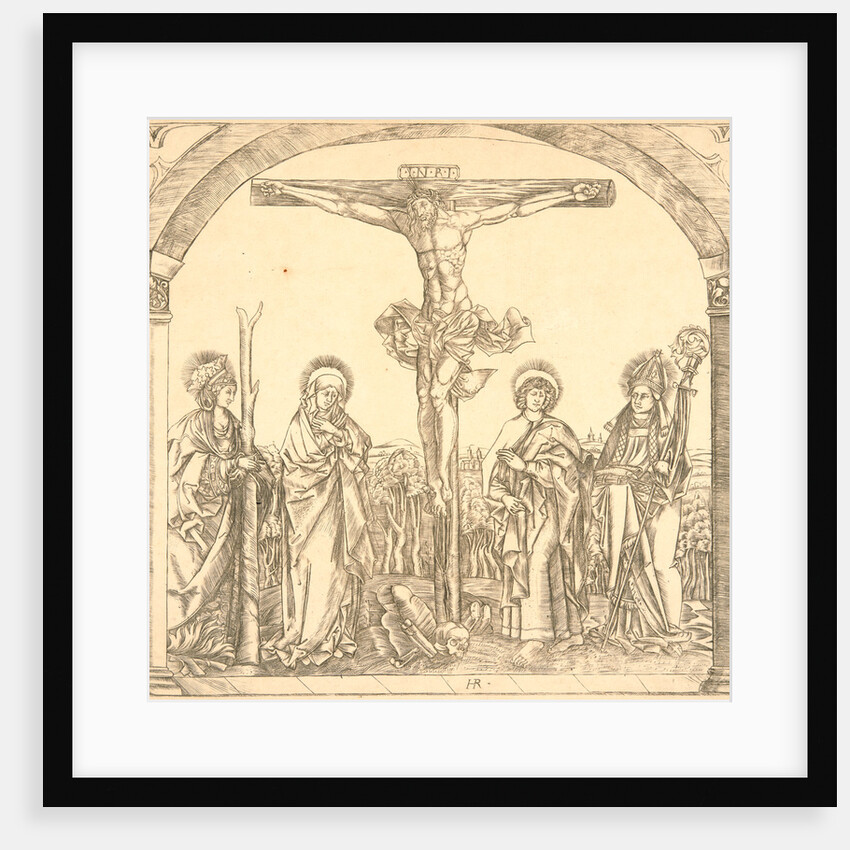 Christ on the Cross with the Virgin and St. Afra, St. John and St. Ulrich, by Hans Rogel