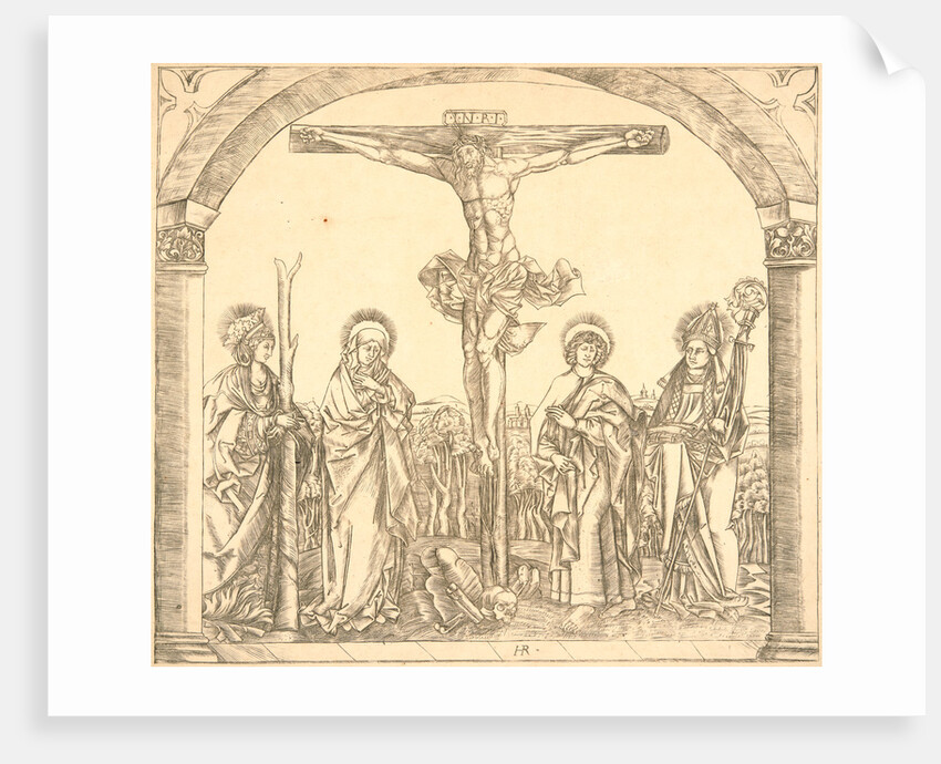 Christ on the Cross with the Virgin and St. Afra, St. John and St. Ulrich, by Hans Rogel